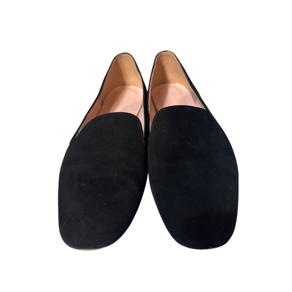 J.Crew Womens Black Suede Smoking Slippers Size 9.5 - Picture 2 of 8